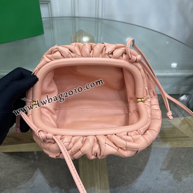 Bottega veneta高端女包 98061 寶緹嘉升級版小號編織雲朵包 BV經典款純手工編織羔羊皮女包  gxz1173